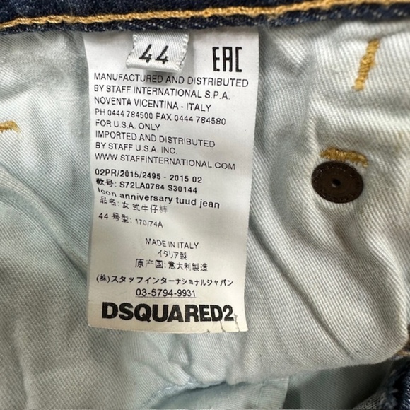 DSQUARED2 Ombré Effect Jeans Size 44 Italian🌸 - Picture 15 of 16